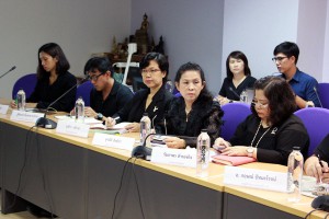 ทีมผู้บริหารหอสมุดฯ ร่วมประชุมเพื่อรับทราบแผนการตรวจประเมินคุณภาพ